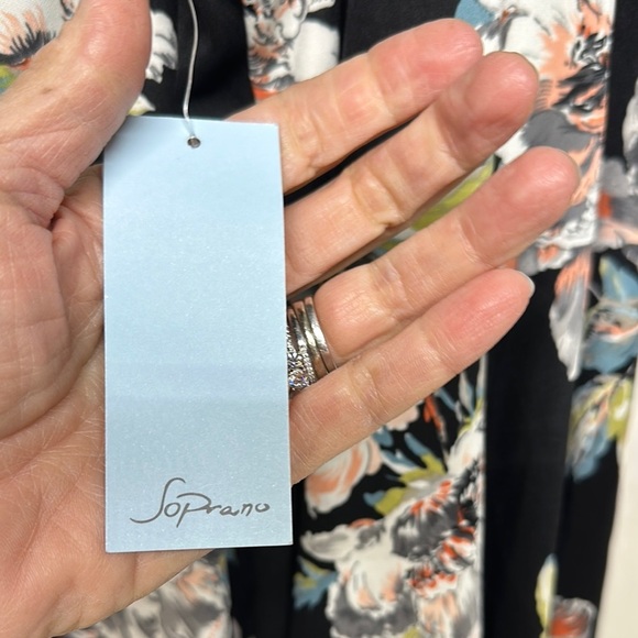 Soprano Pink and White Halter Midi Dress - Picture 6 of 13